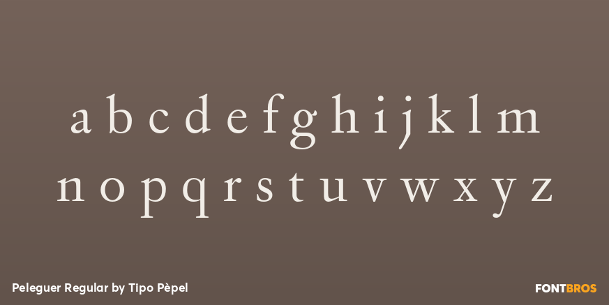 Peleguer Regular Font Poster #3