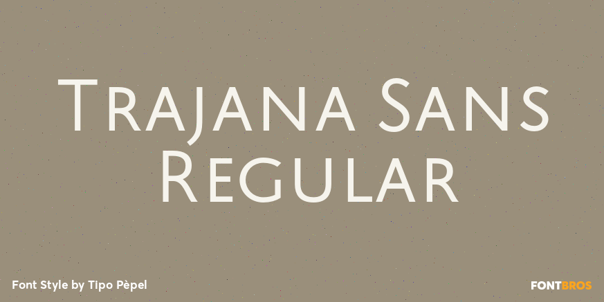 Trajana Sans Regular Font Poster #1