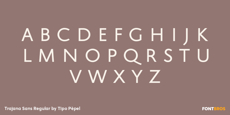 Trajana Sans Regular Font Poster #3