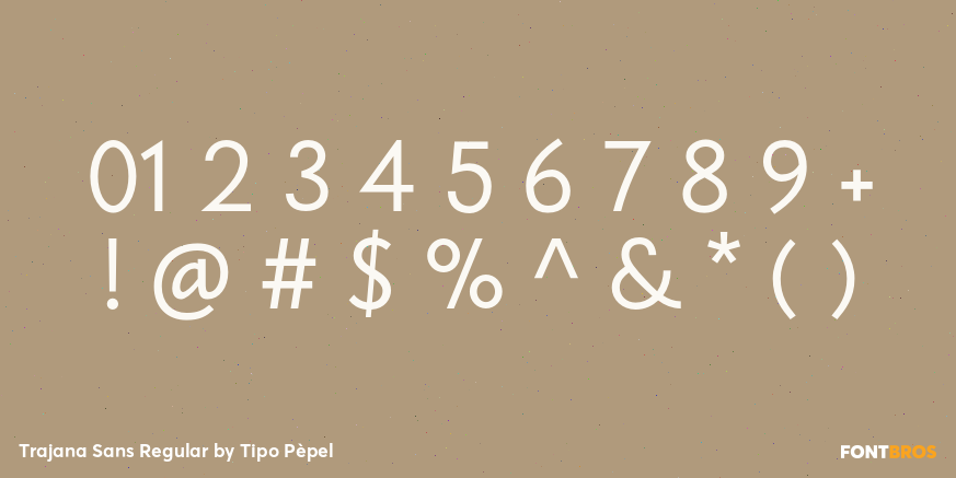 Trajana Sans Regular Font Poster #4