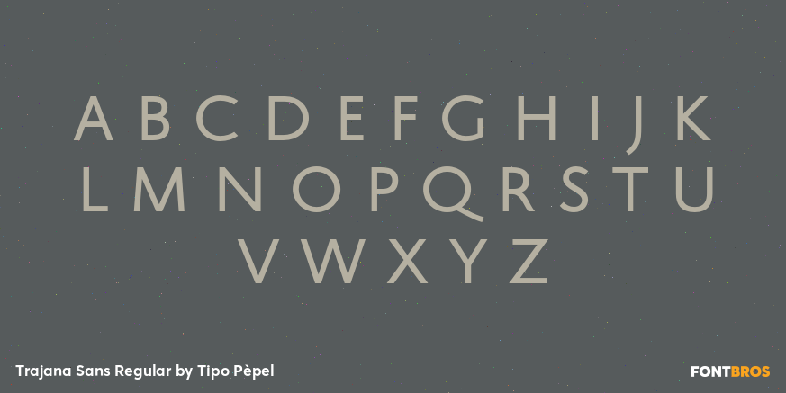 Trajana Sans Regular Font Poster #1