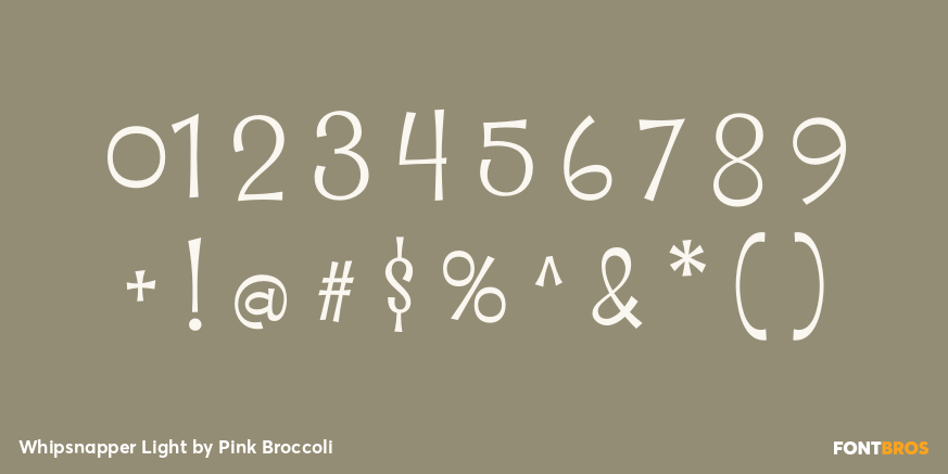 Whipsnapper Light Font Poster #4