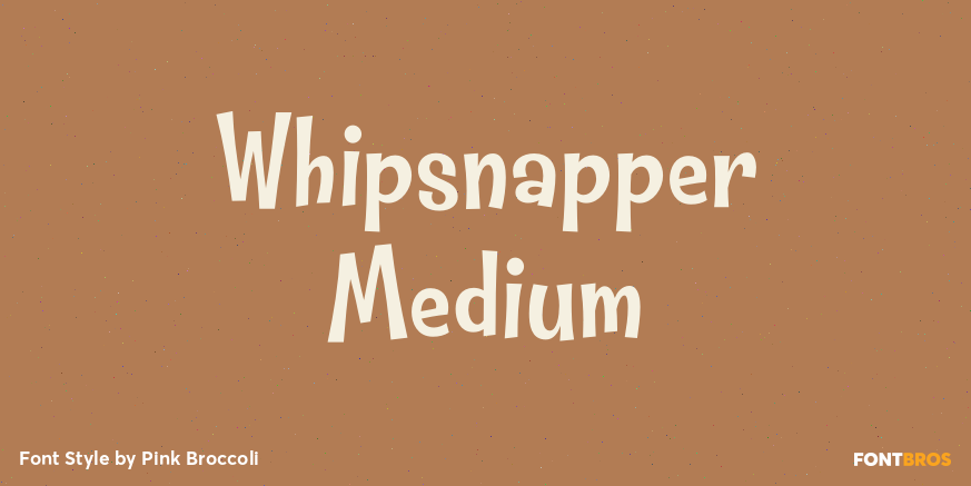 Whipsnapper Medium Font Poster #1