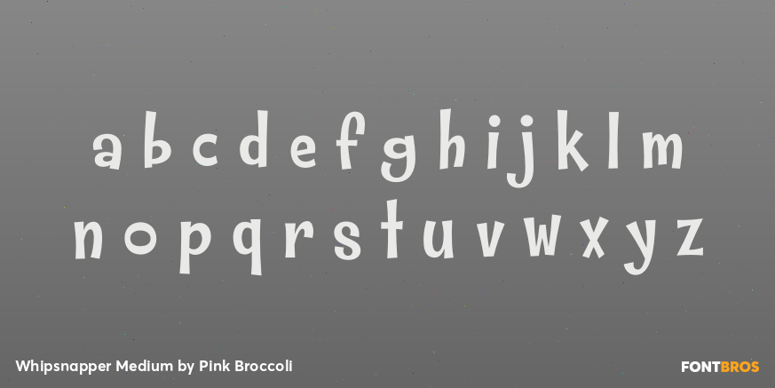 Whipsnapper Medium Font Poster #3