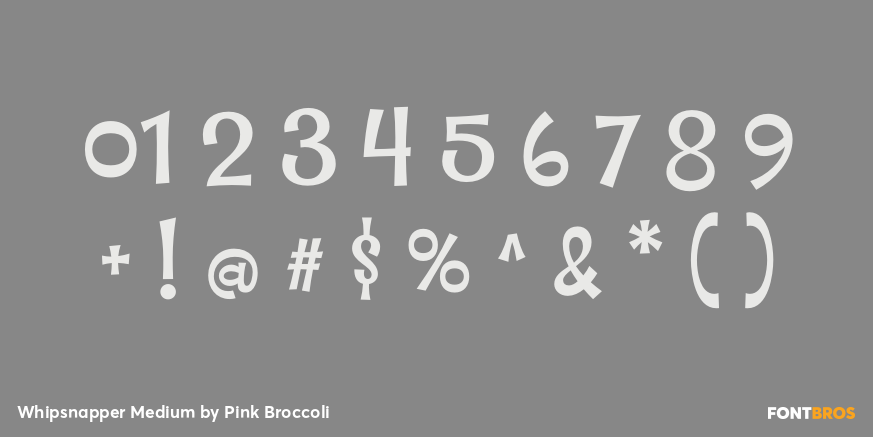 Whipsnapper Medium Font Poster #4