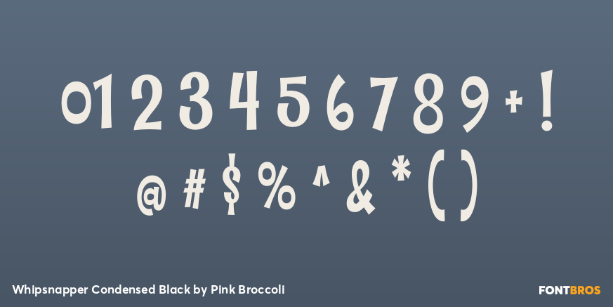 Whipsnapper Condensed Black Font Poster #1