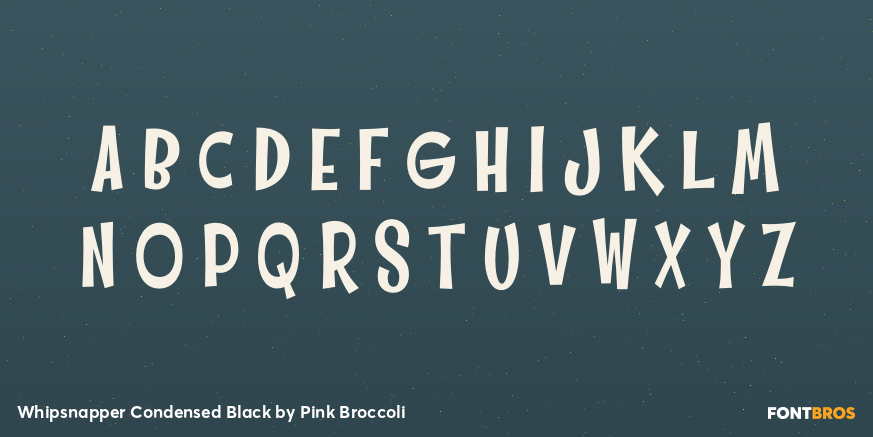 Whipsnapper Condensed Black Font Poster #2