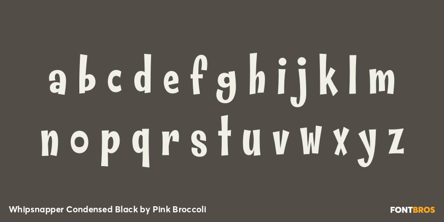 Whipsnapper Condensed Black Font Poster #1