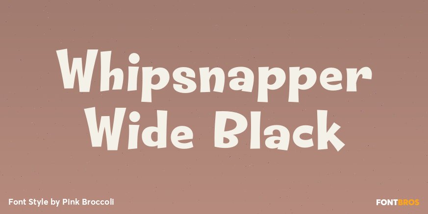 Whipsnapper Wide Black Font Poster #1