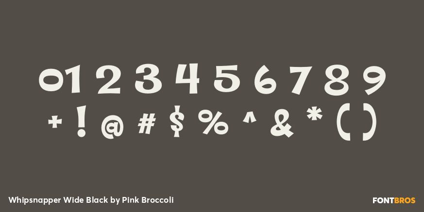 Whipsnapper Wide Black Font Poster #1