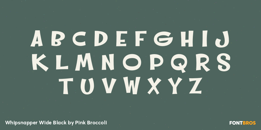 Whipsnapper Wide Black Font Poster #1