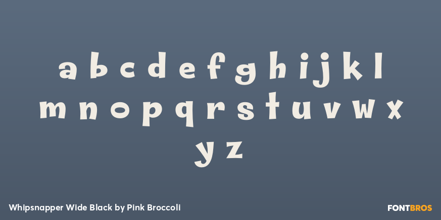 Whipsnapper Wide Black Font Poster #1