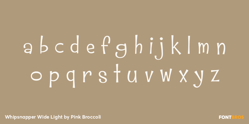 Whipsnapper Wide Light Font Poster #3