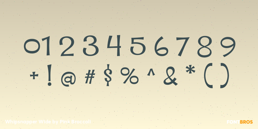 Whipsnapper Wide Font Poster #1