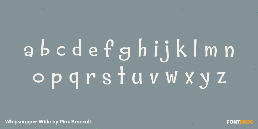 Whipsnapper Wide Font Poster #1