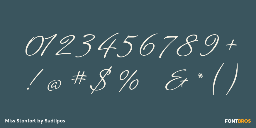Miss Stanfort Font Poster #1