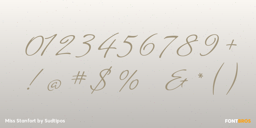 Miss Stanfort Font Poster #4