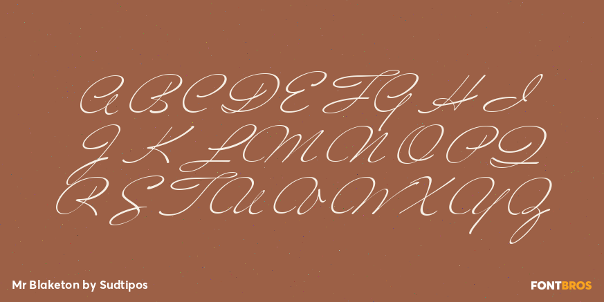 Mr Blaketon Font Poster #2