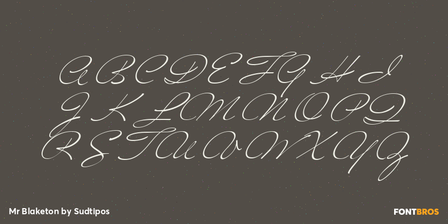 Mr Blaketon Font Poster #1