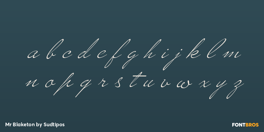 Mr Blaketon Font Poster #1