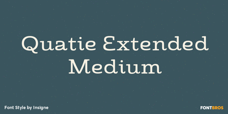 Quatie Extended Medium Font Poster #1