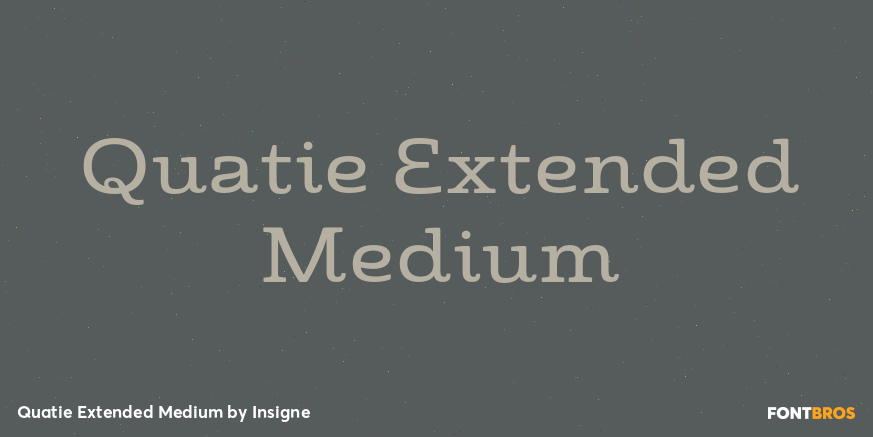 Quatie Extended Medium Font Poster #1
