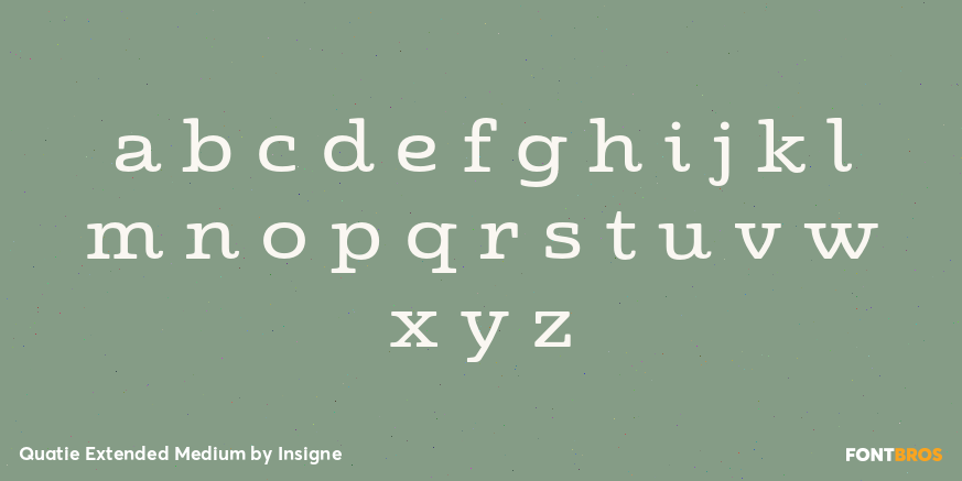 Quatie Extended Medium Font Poster #3