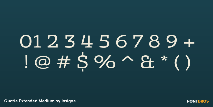 Quatie Extended Medium Font Poster #4