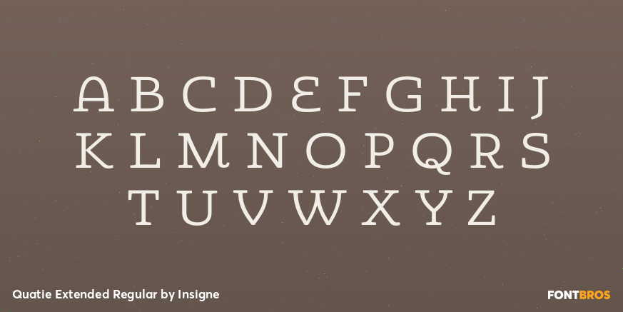 Quatie Extended Regular Font Poster #1