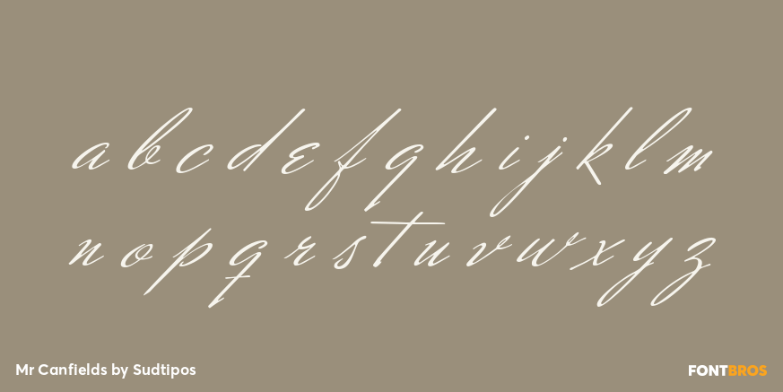 Mr Canfields Font Poster #1