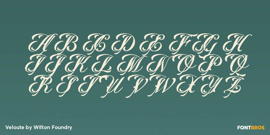 Veloute Font Poster #1