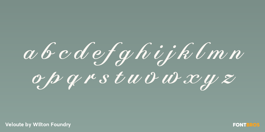 Veloute Font Poster #1