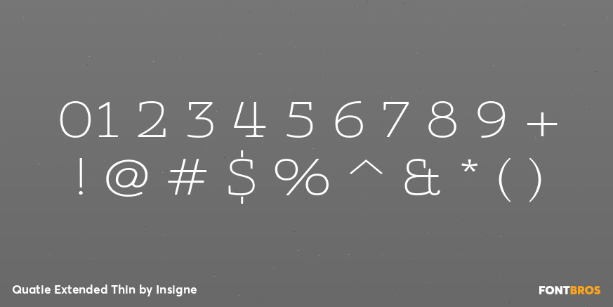 Quatie Extended Thin Font Poster #4