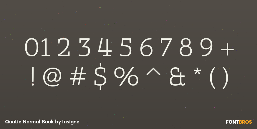 Quatie Normal Book Font Poster #1