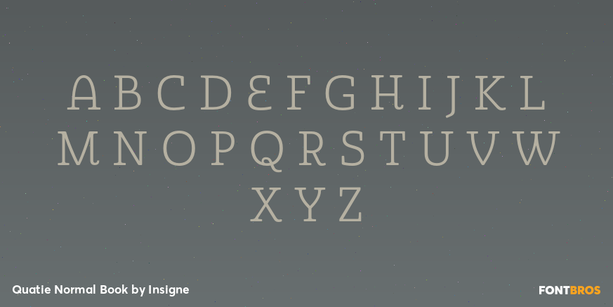 Quatie Normal Book Font Poster #2