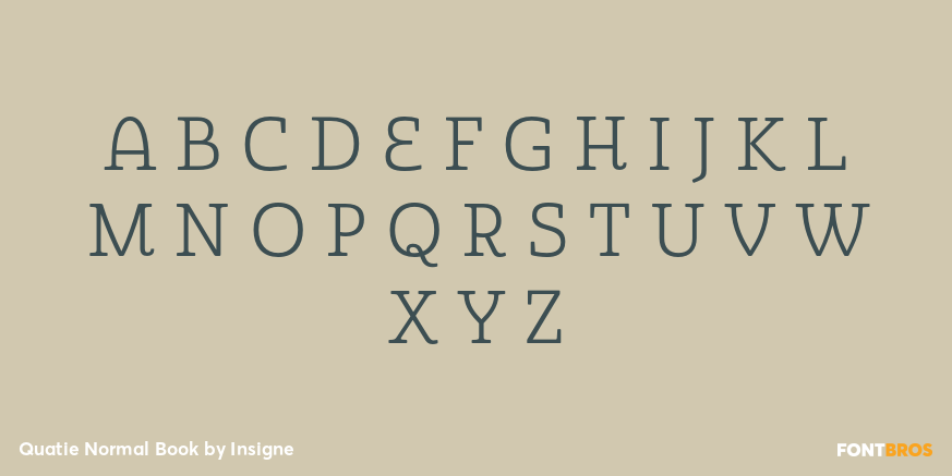 Quatie Normal Book Font Poster #1