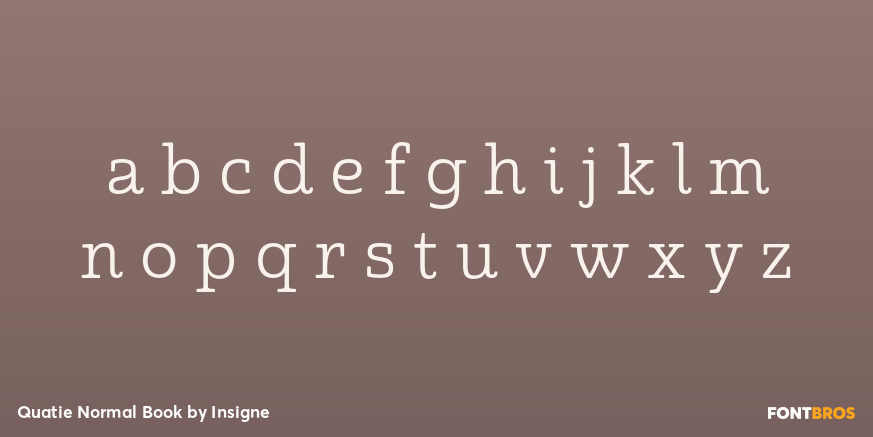 Quatie Normal Book Font Poster #1