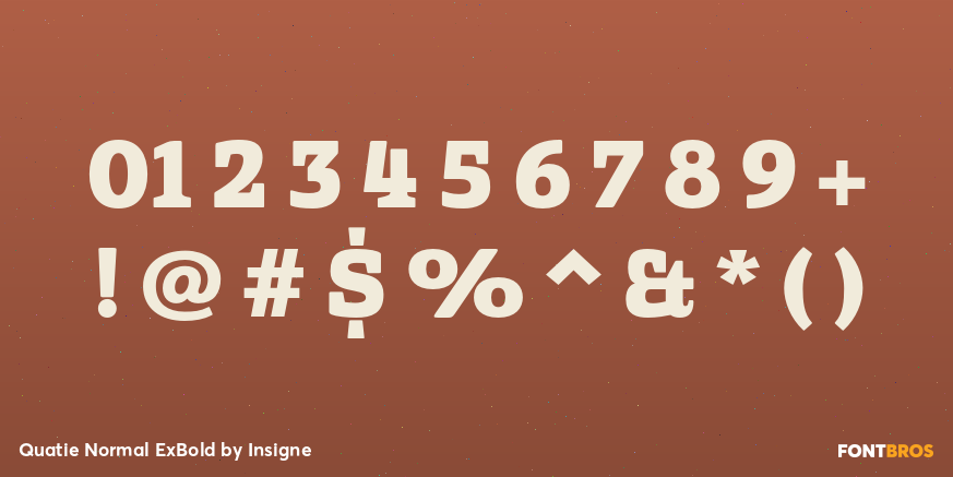 Quatie Normal ExBold Font Poster #1