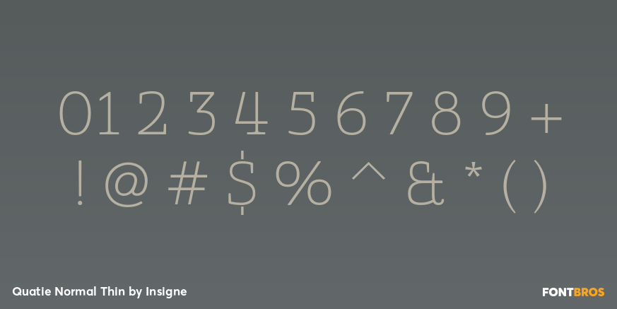 Quatie Normal Thin Font Poster #4