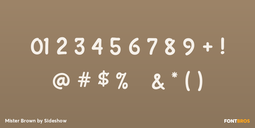 Mister Brown Font Poster #1
