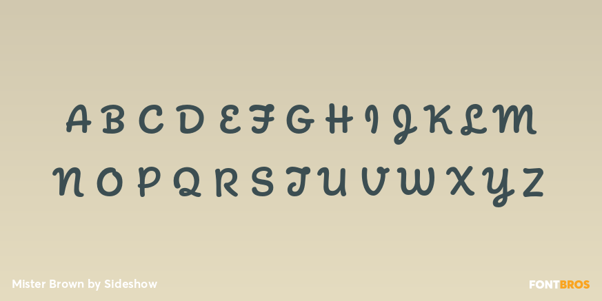 Mister Brown Font Poster #1