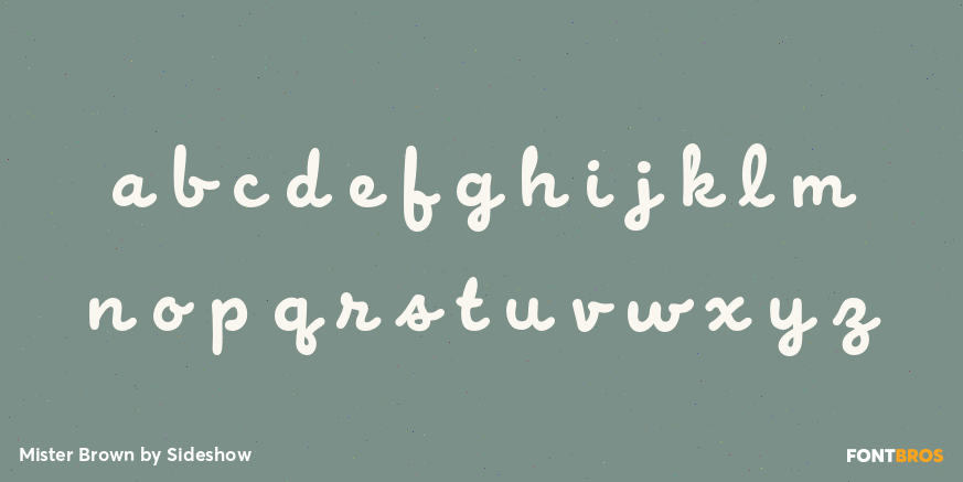 Mister Brown Font Poster #1
