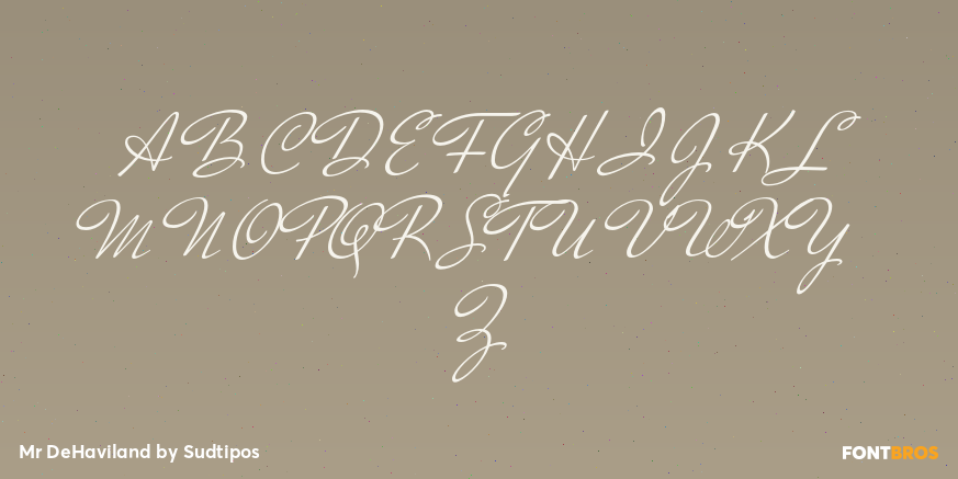 Mr DeHaviland Font Poster #2