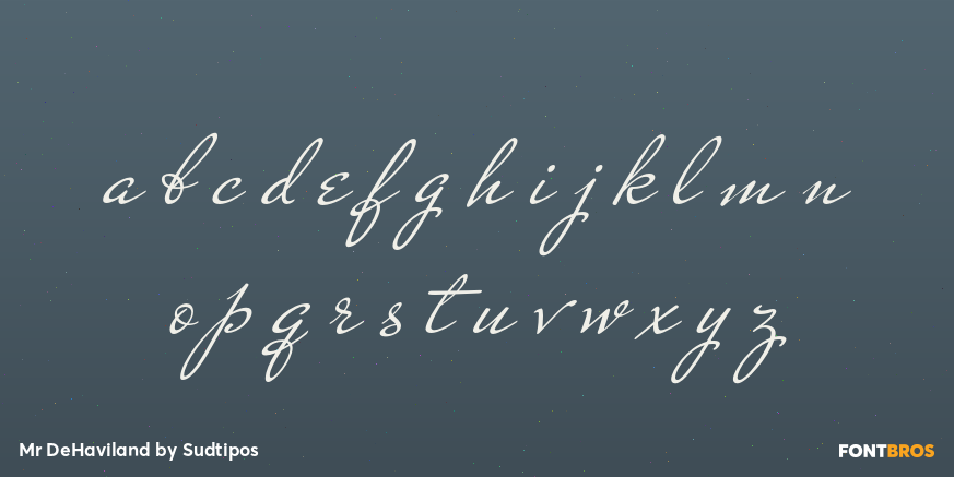 Mr DeHaviland Font Poster #3