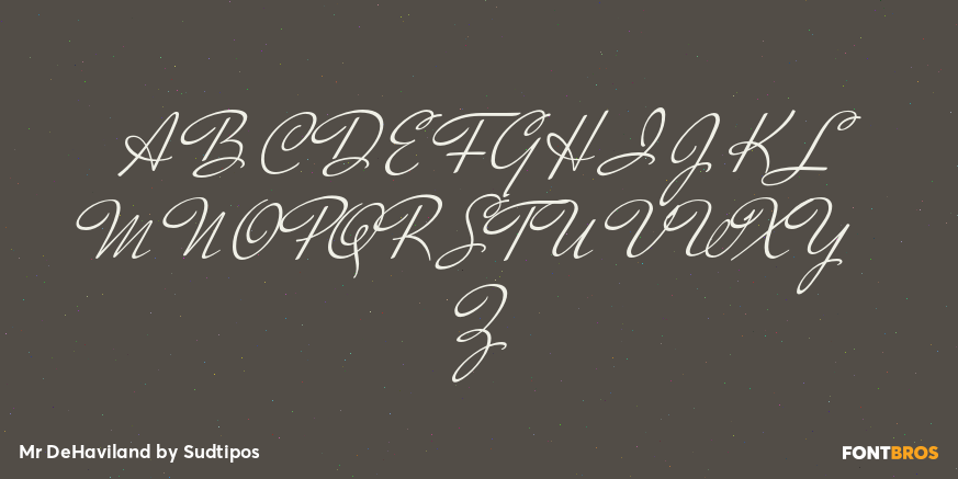 Mr DeHaviland Font Poster #1
