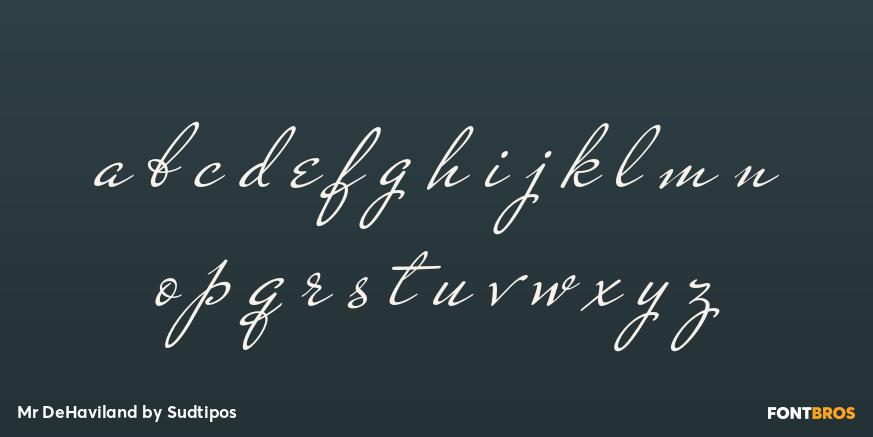 Mr DeHaviland Font Poster #1
