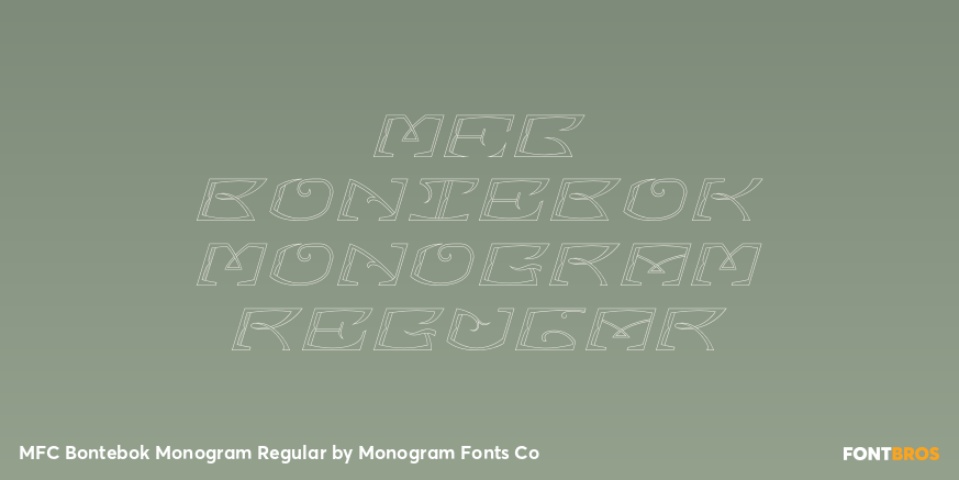 MFC Bontebok Monogram Regular Poster