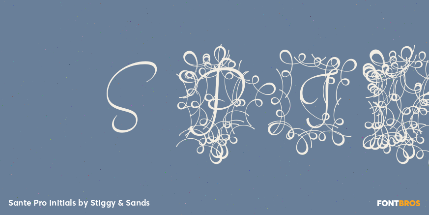 Sante Pro Initials Poster