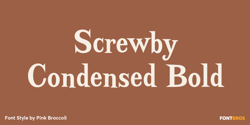 Screwby Condensed Bold Poster