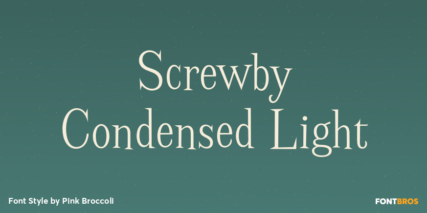 Screwby Condensed Light Poster
